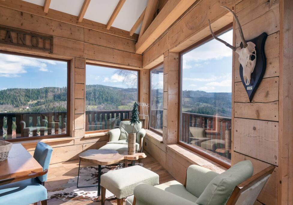 Luxueux Chalet Avec Vue Sur Les Pistes Et Le Hohneck Le Tholy Exterior foto
